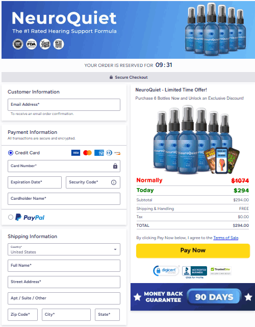 neuoquiet order form